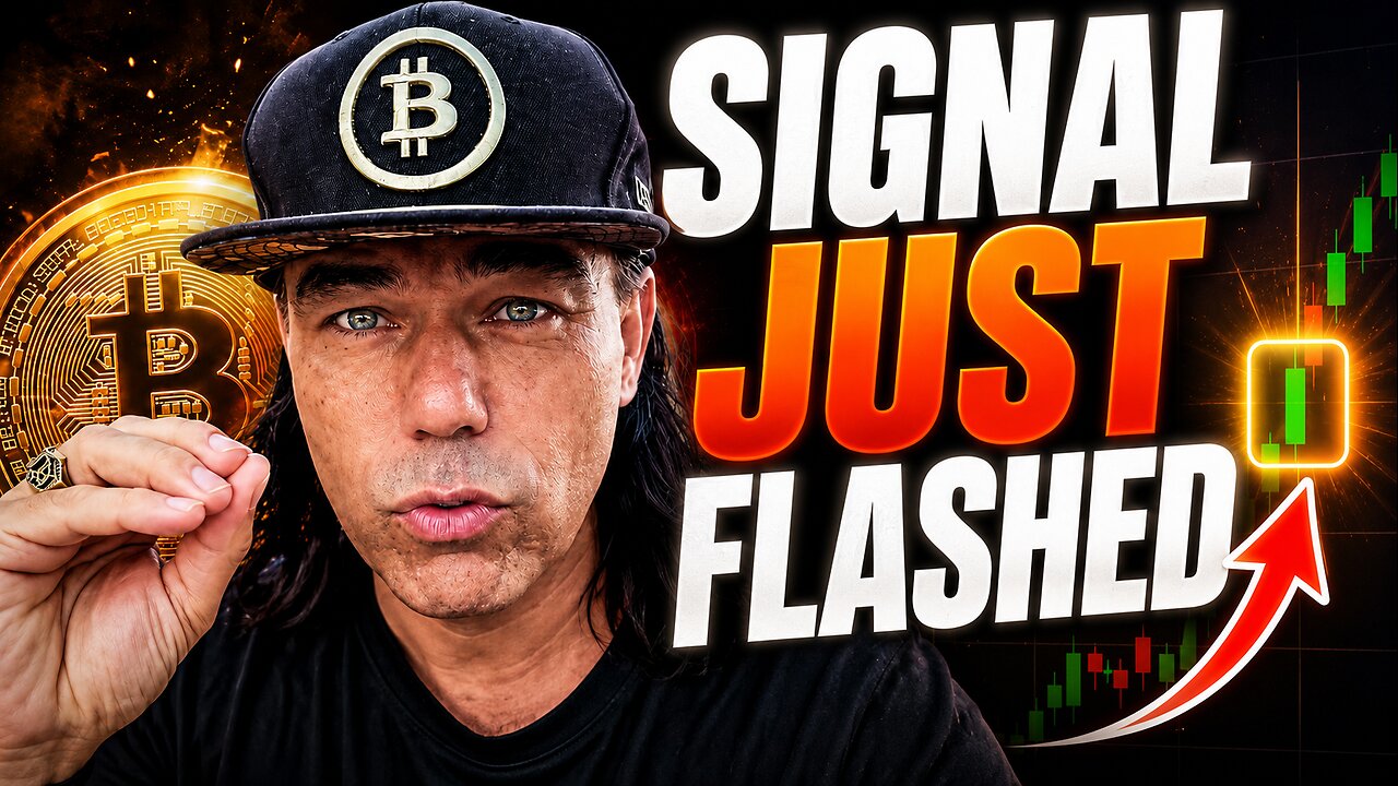 BITCOIN NEW SIGNAL FLASHING SO BE PREPARED.
