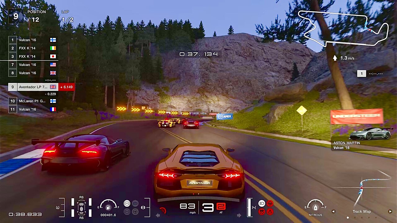 Gran Turismo 7 | Lamborghini Aventador | Mountain Trial Circuit