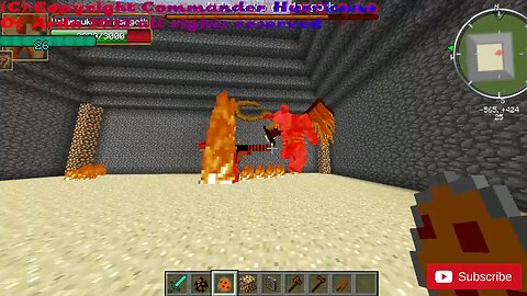 Minecraft mob battle balrog vs allosaurus