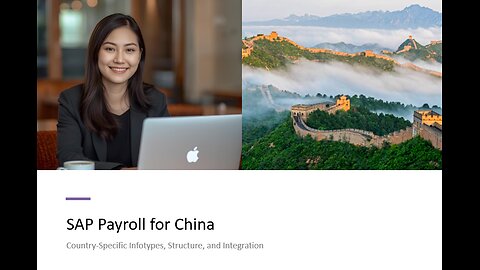 SAP Payroll for China-Country-Specific Infotypes, Structure, and Integration