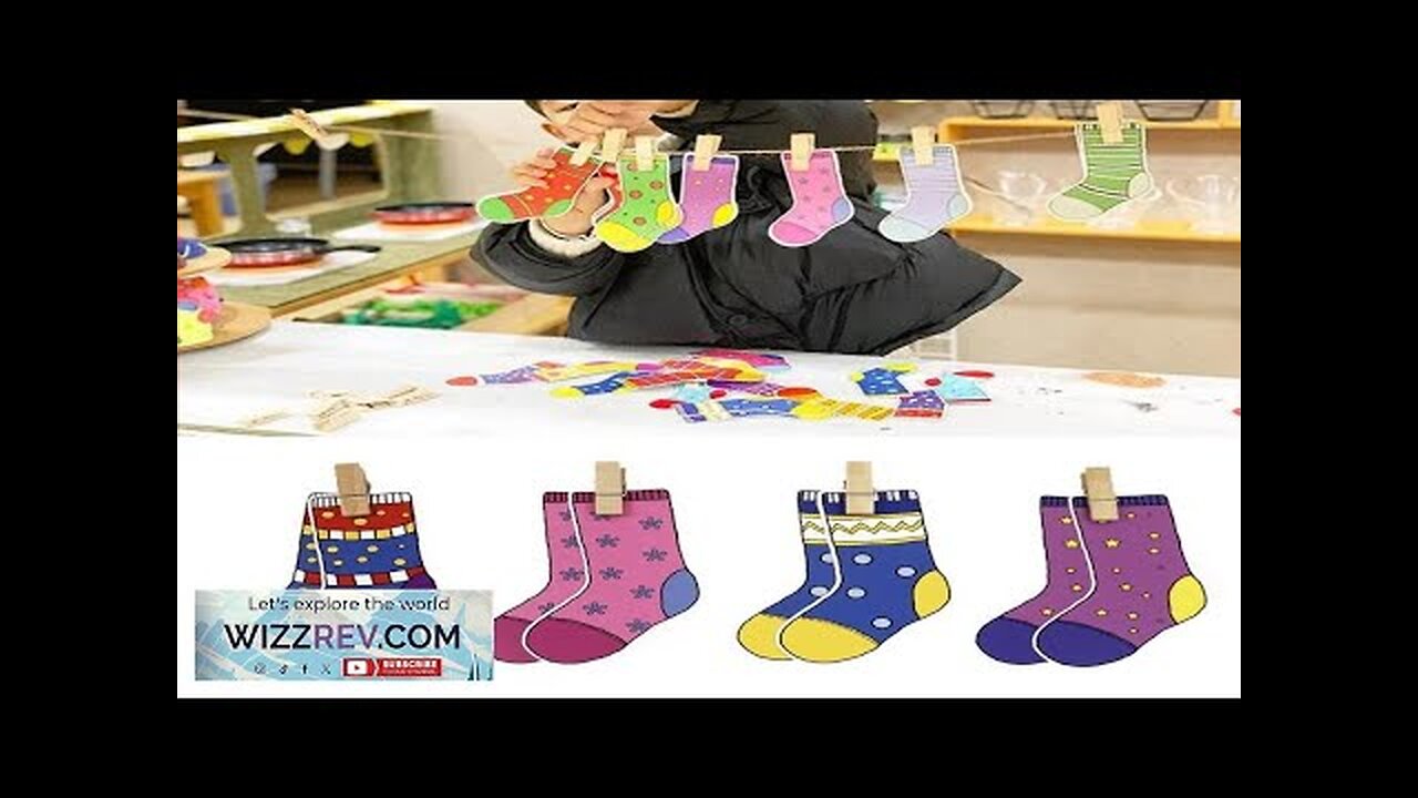 Toddler Montessori Material DIY Toys Socks Colors Sorting Matching Games Early Educational Review