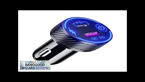 12-24V Dual USB Car Charger PD + QC3.0 Fast Charging With Aperture Review