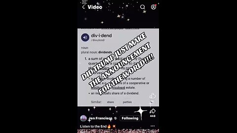 Did Trump Just Make The Dividend Announcement For All Or Just The Military?