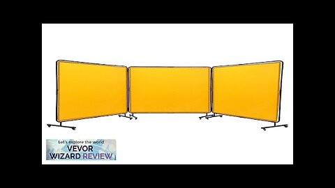 VEVOR Welding Screen with Frame 6' x 6' 3 Panel Welding Curtain Review