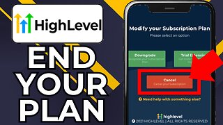 HOW TO CANCEL GOHIGHLEVEL SUBSCRIPTION