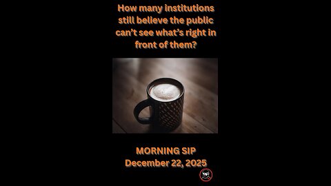 MORNING SIP — DECEMBER 22, 2025 What Do Institutions Think We Still Don’t See?