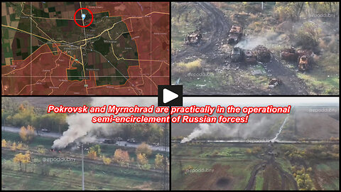 Pokrovsk/Myrnohrad area: Roads of death for Ukrainian forces vehicles
