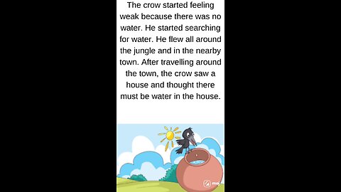 English stories The thirsty crow.