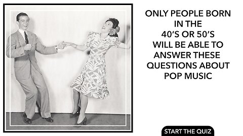 Pop Music Quiz
