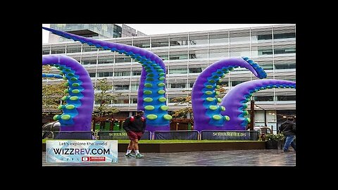 4 Pcs 14.7FT Halloween Inflatable Octopus Tentacle Outdoor Decoration Weatherproof 420D Review