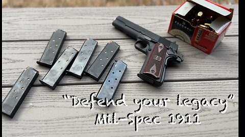 Springfield Armory “Defend your legacy” Mil-Spec 1911 in 45ACP at the range