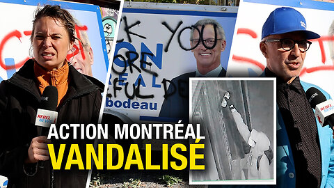 Vandalisme ciblant le quartier général d’Action Montréal