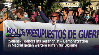 "Selenskij gehört ins Gefängnis" – Demonstration in Madrid gegen weitere Hilfen für Ukraine