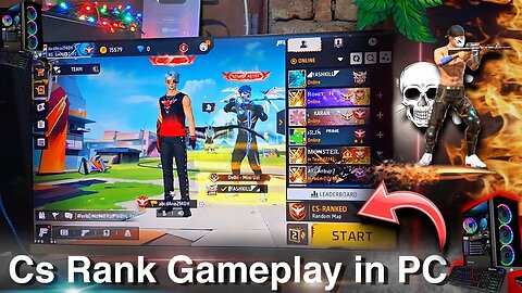 Bahut Dino Ke Baad Cs Rank Khela 🥵 Pc handcam gameplay video 📹 GARENA FREE FIRE ♥️ #freefire