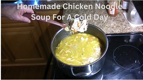 Homemade Chicken Noodle Soup With Egg Noodles