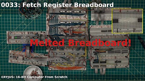 0033: Fetch Register Breadboard | 16-Bit Computer From Scratch