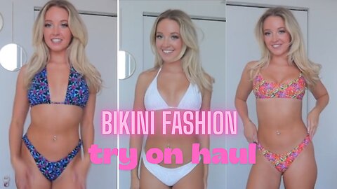 4K Bikini Fashion | Try on Haul Beautiful Girls Dress | Summer Outfit | Beach Wear