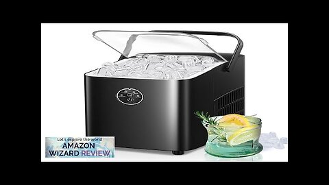 FOHERE Ice Maker Machine with Handle 28lbs in 24H 2 Sizes Review