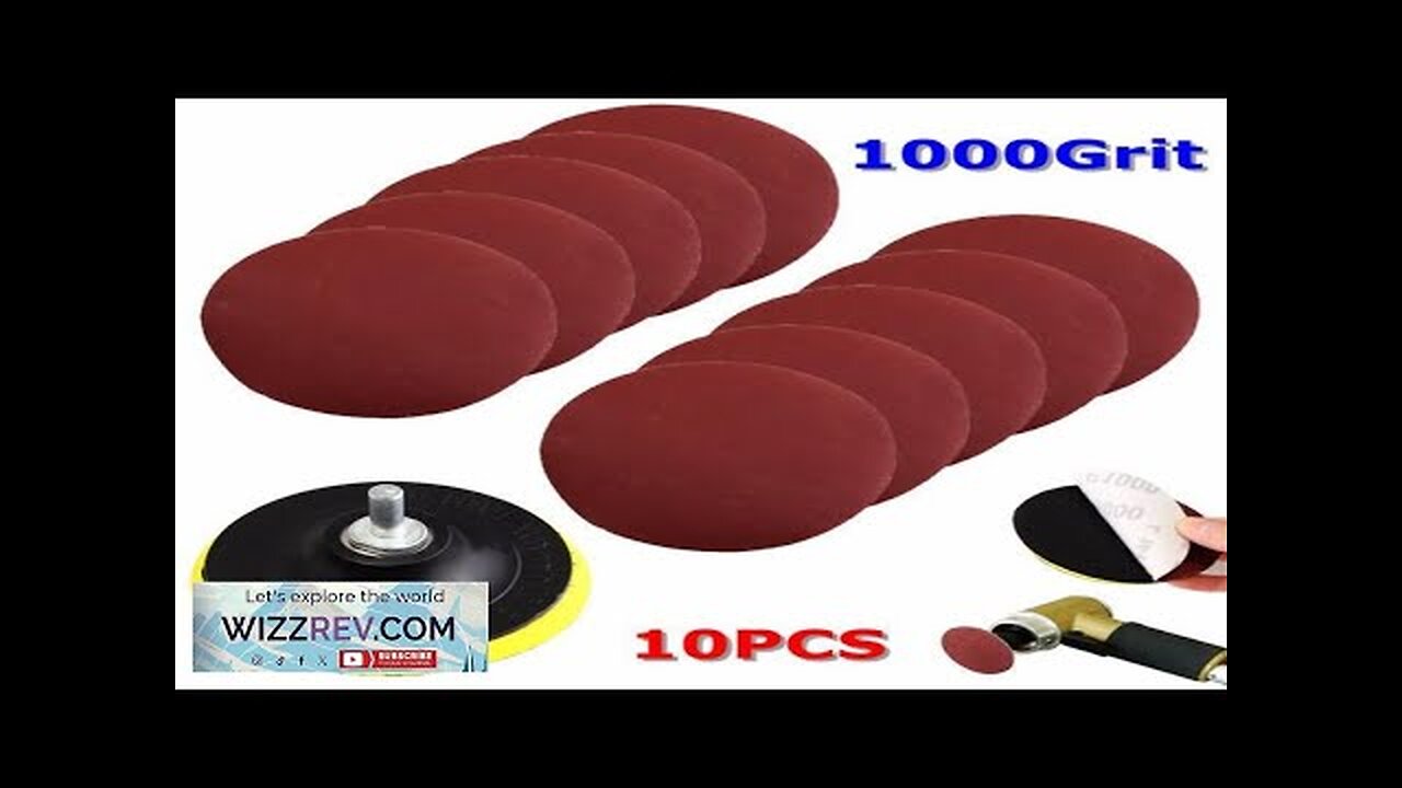 10pcs 4 Inch 1000 Grit Sandpaper with Backer Pad and Drill Adapter Review