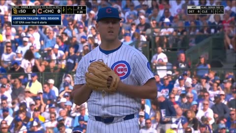 Padres de San Diégo vs Cubs de Chicago 3 ieme Match de la série du meilleur deuxieme Ligue Nationale