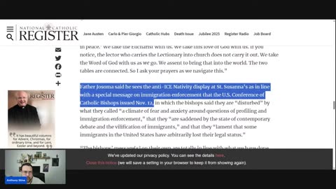 Heretic Priest DEFIES His Bishop To Politicize Christmas