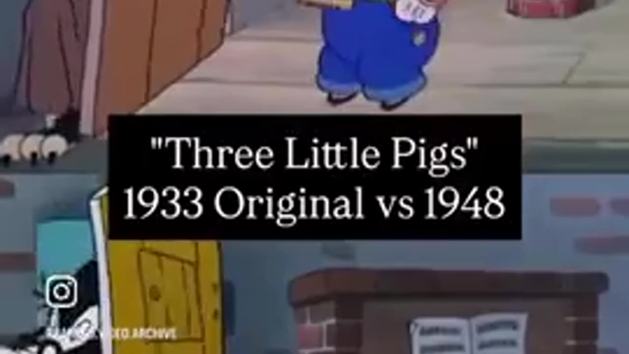 Three Little Pigs 1933 Original Cartoon
