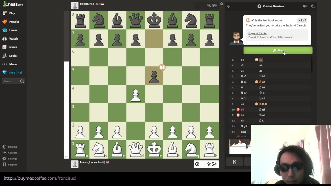 A kinda funny game with Chess.com