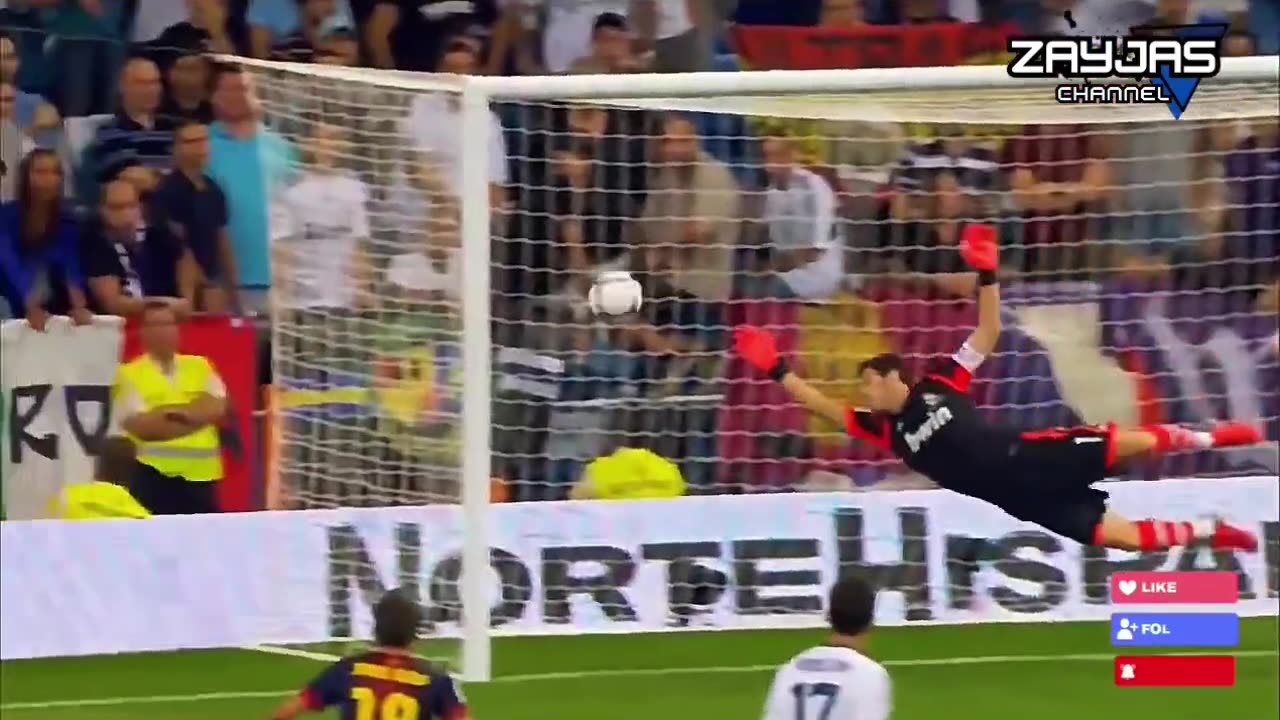 God's Kick ⚽️ When Messi Tears Casillas' Net with a Perfect Free Kick 🥅