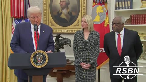 WATCH: Pam Bondi Sworn in as Attorney General in the Oval Office by Justice Clarence Thomas 2/5/2025