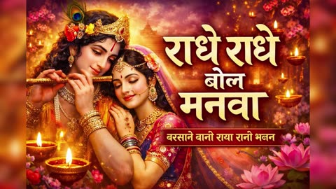 राधे राधे बोल मनवा 🙏 | Radha Rani Bhajan | बरसाने वाली राधा | New Hindi Bhajan