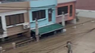 The city of Talisay on the Philippine island of Cebu is currently experiencing flash floods
