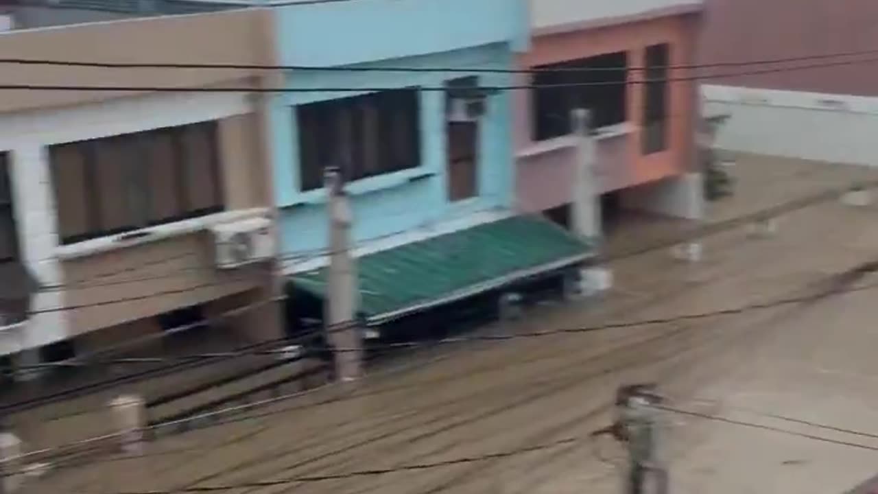 The city of Talisay on the Philippine island of Cebu is currently experiencing flash floods