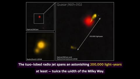 🚀 Cosmic Discovery: Massive Radio Jet Spotted in Early Universe! 🌌