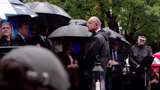 Protesters shout "shame on you" at UK deputy PM at Manchester vigil