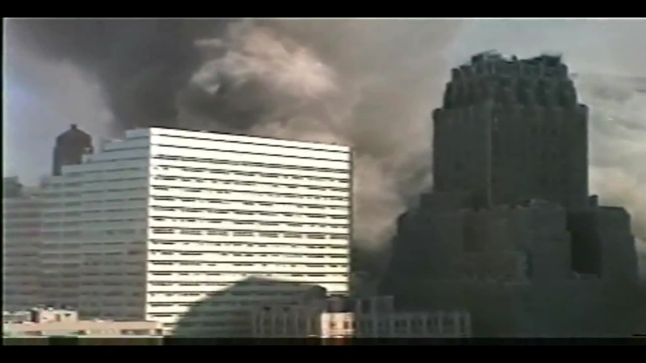 911 WTC 7 Demolition - North Face Vertical Charges From The West Elevated ('Brown' Extended)