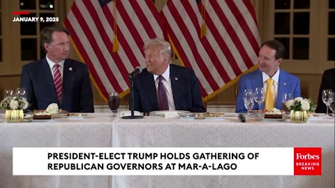 1/9/2025 President Trump Takes Questions At Mar-a-Logo Meeting Of Republican Governors