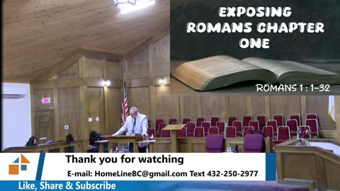 Pastor Robb Foreman // Exposing Romans Chapter One