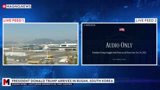🇺🇸|🇰🇷 President Trump arrives in Busan, South Korea for APEC CEO Summit in Gyeongju [LIVE]