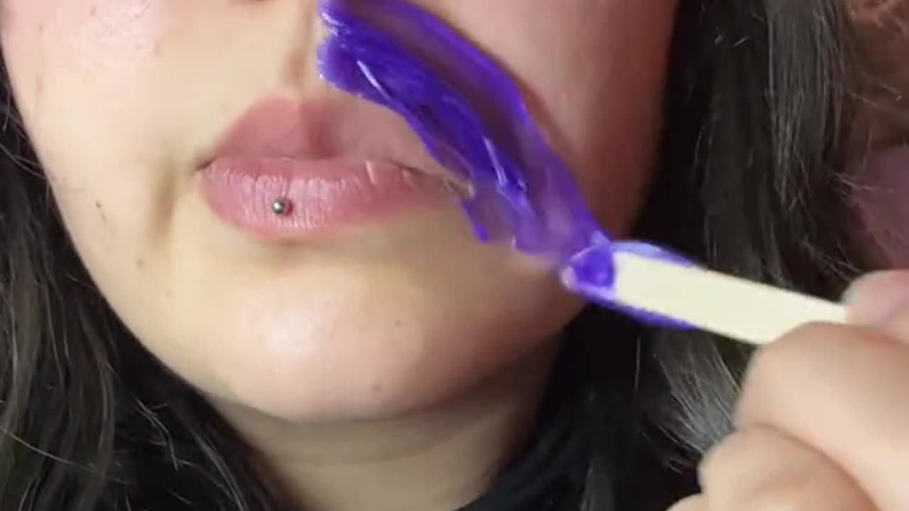 Upper Lip Waxing Tutorial Using Sexy Smooth Hypnotic Purple Seduction | @skinfanatix.esthetician