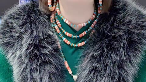 20251019-07 Natural Original Turquoise Plain Pendant Flat-Grain Shiny