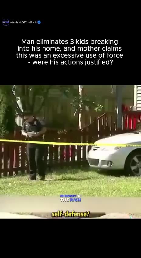 "My son only tried to rob you, and you took his life, that was...