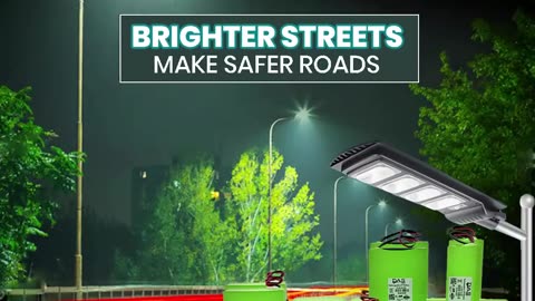 Brighter Streets Make Safer Roads | Solar light battery manufacturer in India