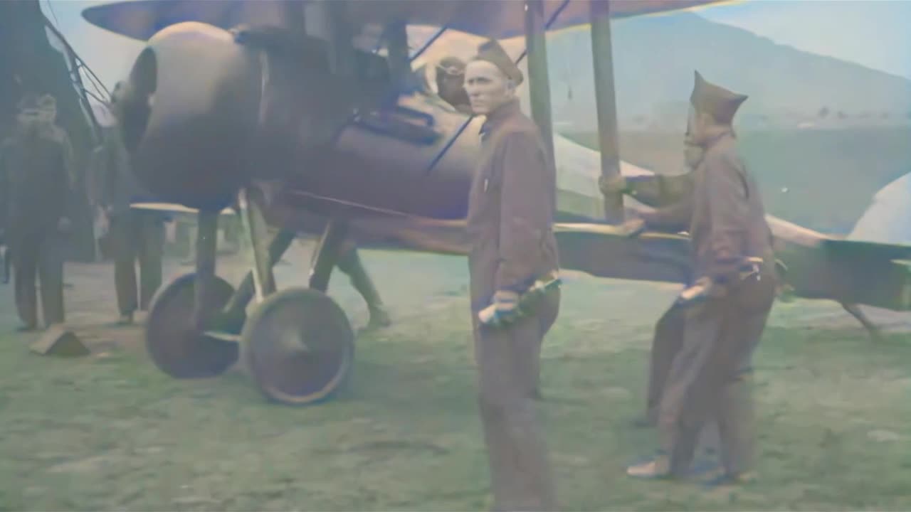 Aero Squadron aircraft on French airfield