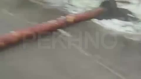 Ukrainian anti-drone nets collapsed with the start of rain and snow in one of the directions.