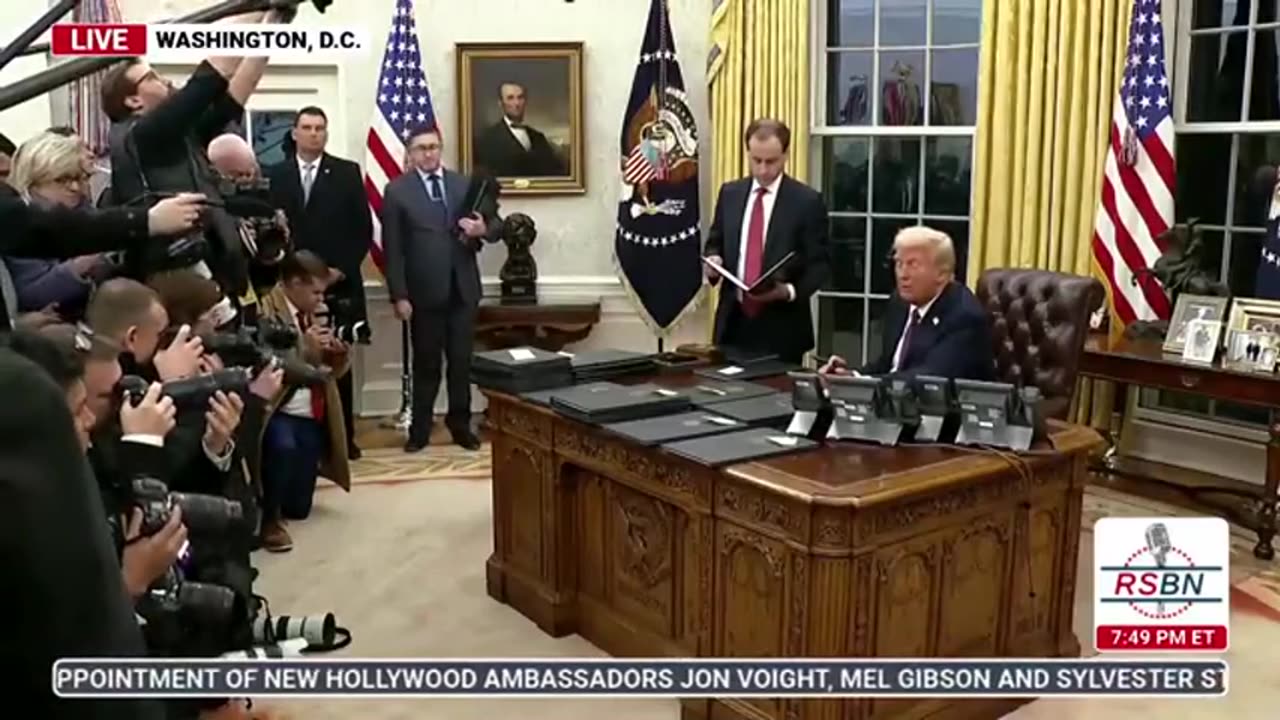 President Trump Signs Additional Executive Orders in the Oval Office