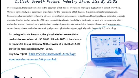 Wireless Connectivity Market Size to Reach USD 236.52 Billion by 2032 | Straits Research