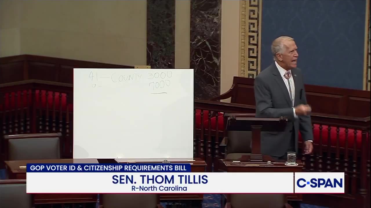 RINO Tillis Goes Scorched Earth on SAVE America Act