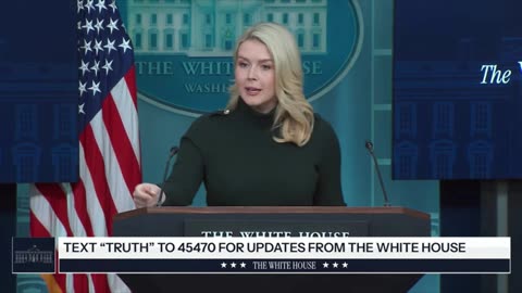 Press Secretary Karoline Leavitt holds a briefing following the weekend shooting in Minneapolis