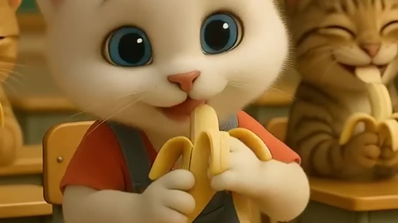 The cats had dirrhea because of the bananas