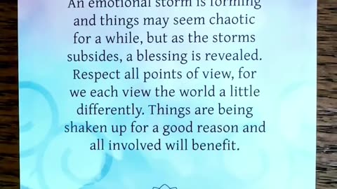 10/6/25 card: emotional upheaval